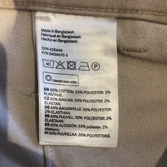 H&M dress pants in beige. Size US 2. - Picture 7 of 7